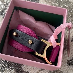 NWT Coccinelle leather bracelet with golden buckle.